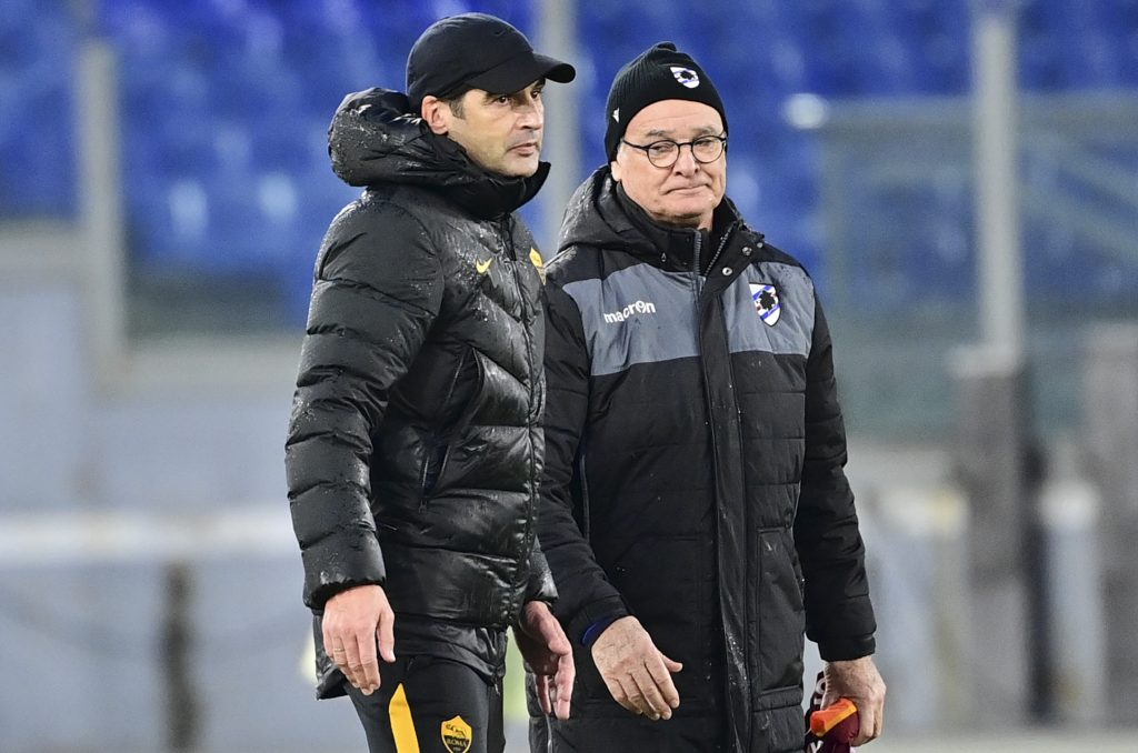 Fonseca Ranieri Roma vs Sampdoria - Serie A TIM 2020/2021