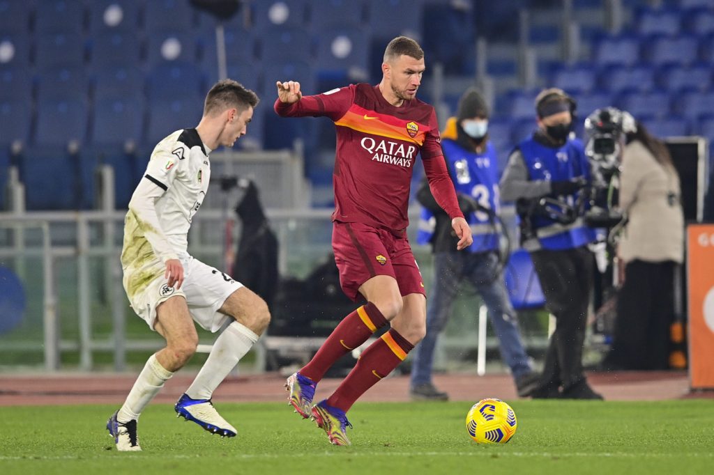 Dzeko Roma vs Spezia - Coppa Italia - Ottavi di Finale 2020/2021