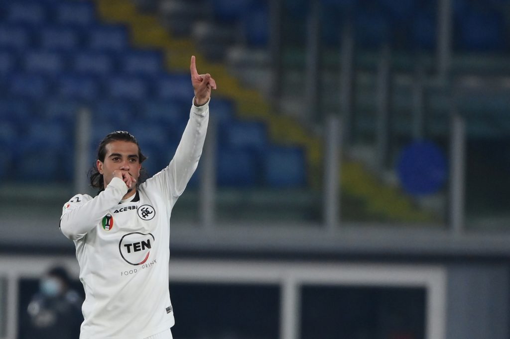 Verde gol Roma vs Spezia - Coppa Italia - Ottavi di Finale 2020/2021
