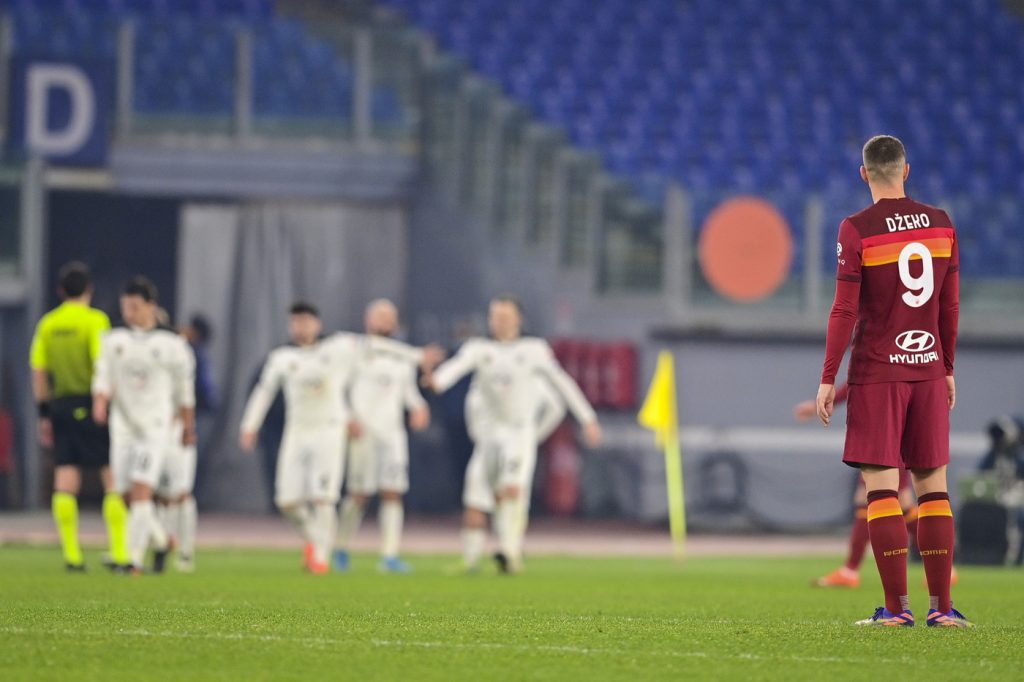 Dzeko Roma vs Spezia - Coppa Italia - Ottavi di Finale 2020/2021