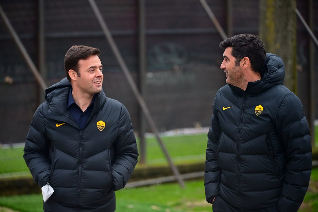 Pinto Fonseca Europa League, l'AS Roma in allenamento alla vigilia di Braga-Roma