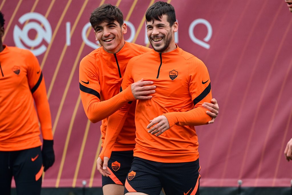 Perez Villar Europa League, l'AS Roma in allenamento alla vigilia di Braga-Roma