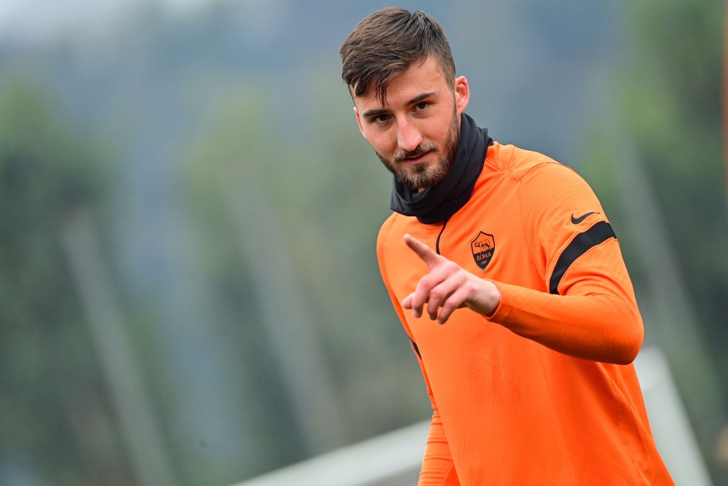Cristante Europa League, l'AS Roma in allenamento alla vigilia di Braga-Roma