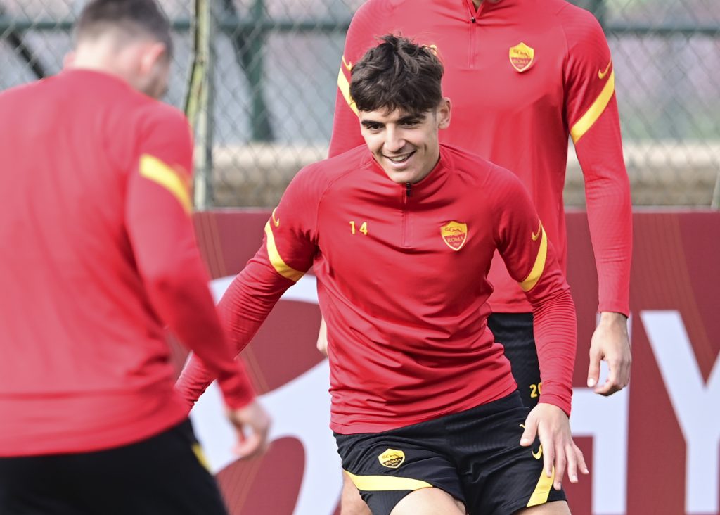 Villar L'AS Roma in allenamento a TrigoriaL'AS Roma in allenamento a Trigoria