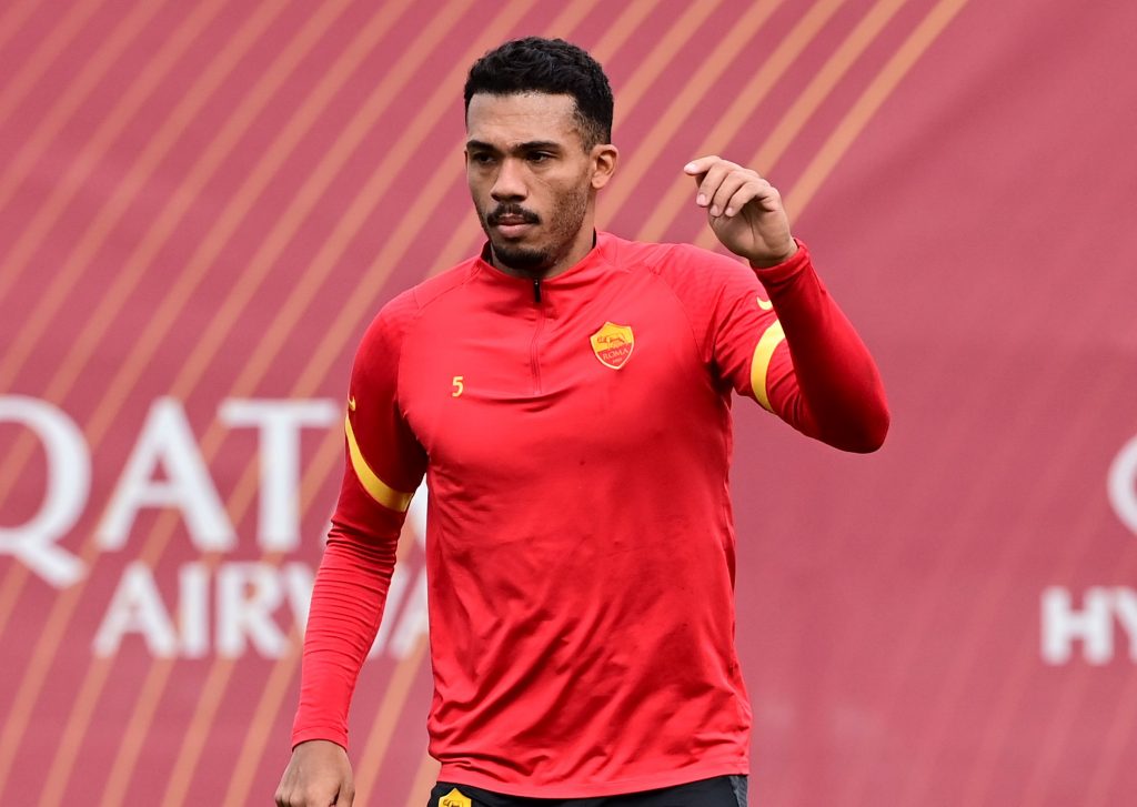 Juan Jesus AS Roma, sessione di allenamento a Trigoria