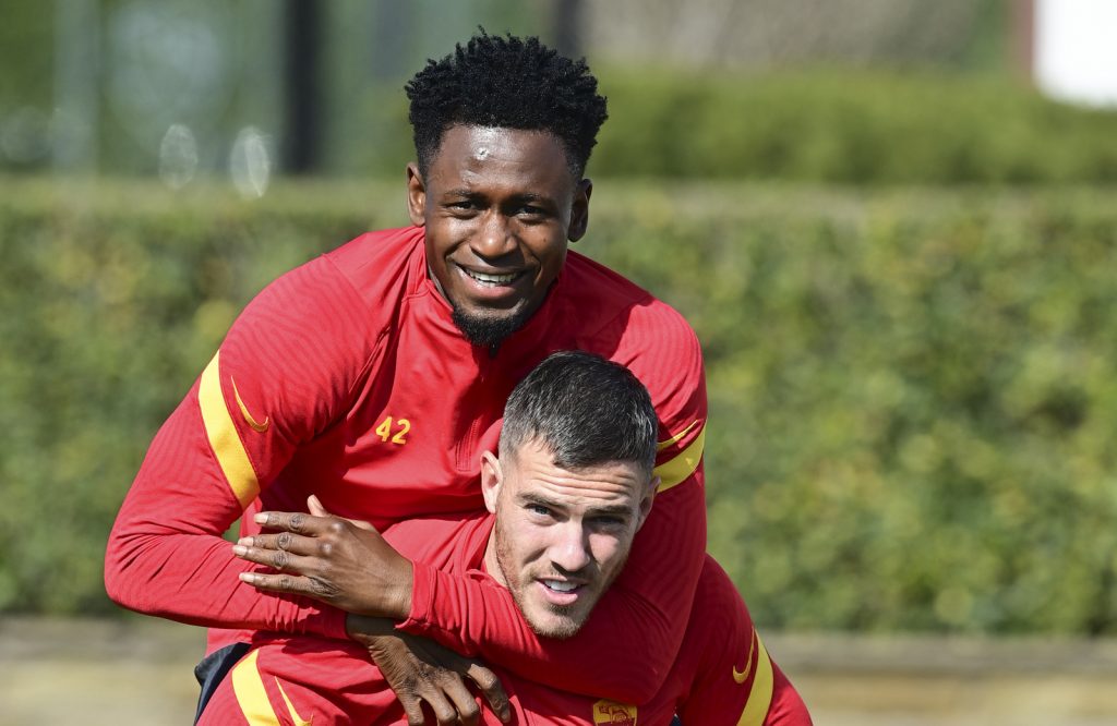 Veretout Diawara Europa League, l'AS Roma in allenamento