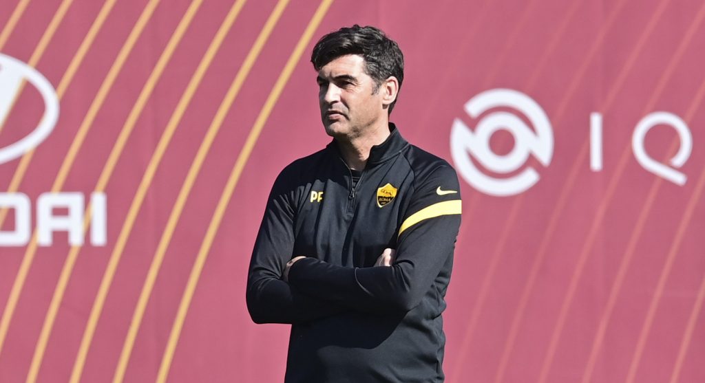 Fonseca Europa League, l'AS Roma in allenamento