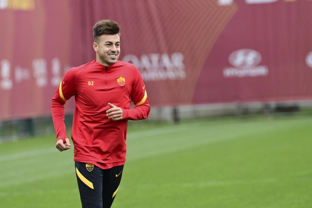 El Shaarawy AS Roma, sessione di allenamento a Trigoria
