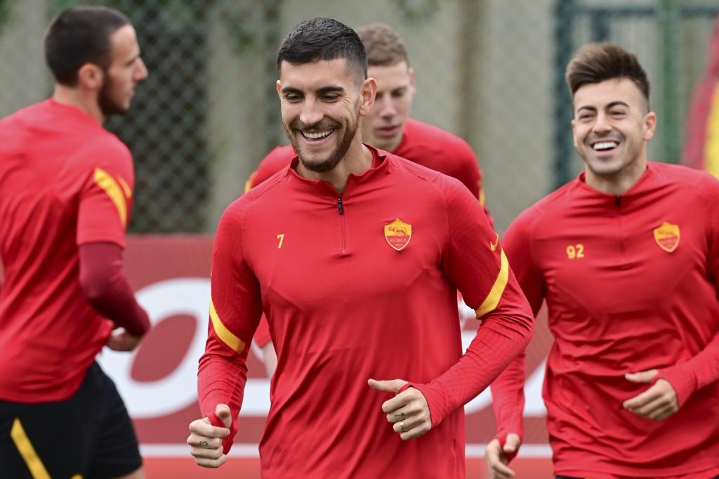 Pellegrini El Shaarawy AS Roma, sessione di allenamento a Trigoria