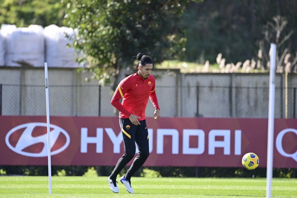 AS Roma, sessione di allenamento a Trigoria Smalling