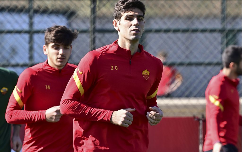 AS Roma, sessione di allenamento a Trigoria Fazio