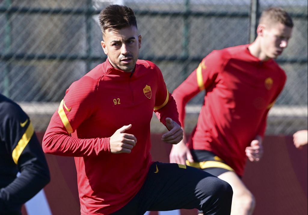 AS Roma, sessione di allenamento a Trigoria El Shaarawy