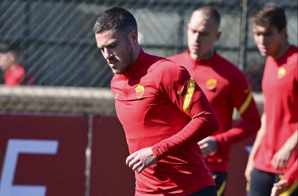 AS Roma, sessione di allenamento a Trigoria Veretout