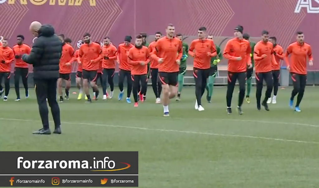 allenamento roma braga