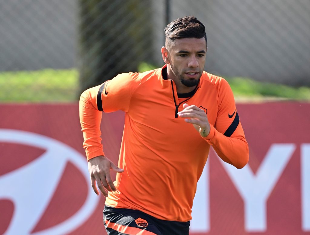 Bruno Peres Europa League, l'AS Roma in allenamento alla vigilia di Roma vs Braga