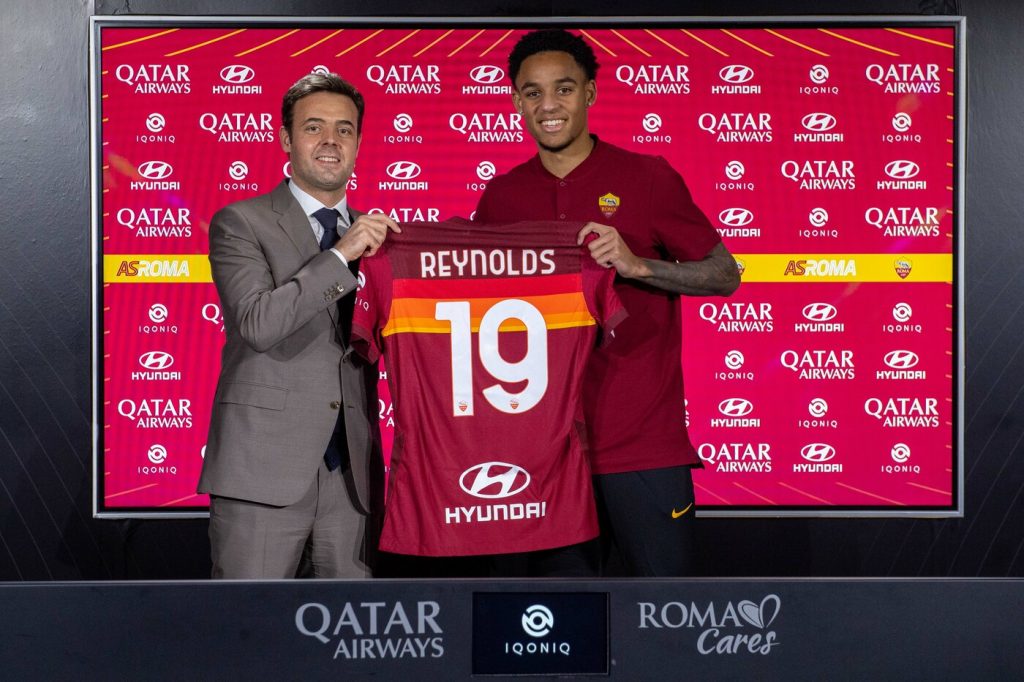 Pinto AS Roma, il primo giorno a Trigoria del nuovo giocatore Bryan Reynolds