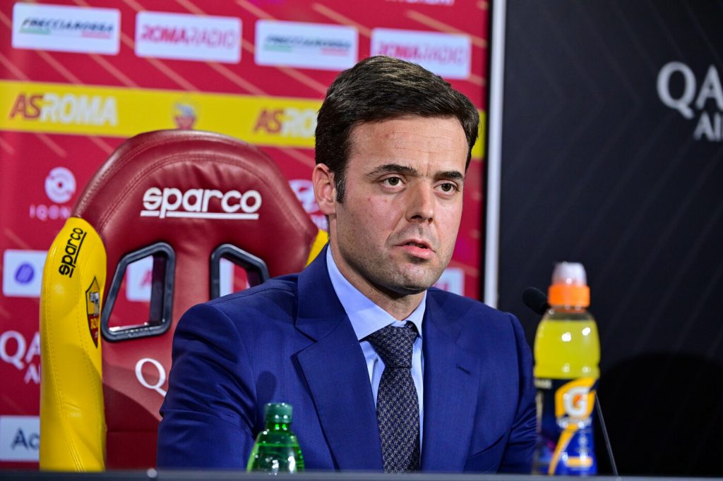 AS Roma, conferenza stampa di Tiago Pinto, general manager dell'area sportiva