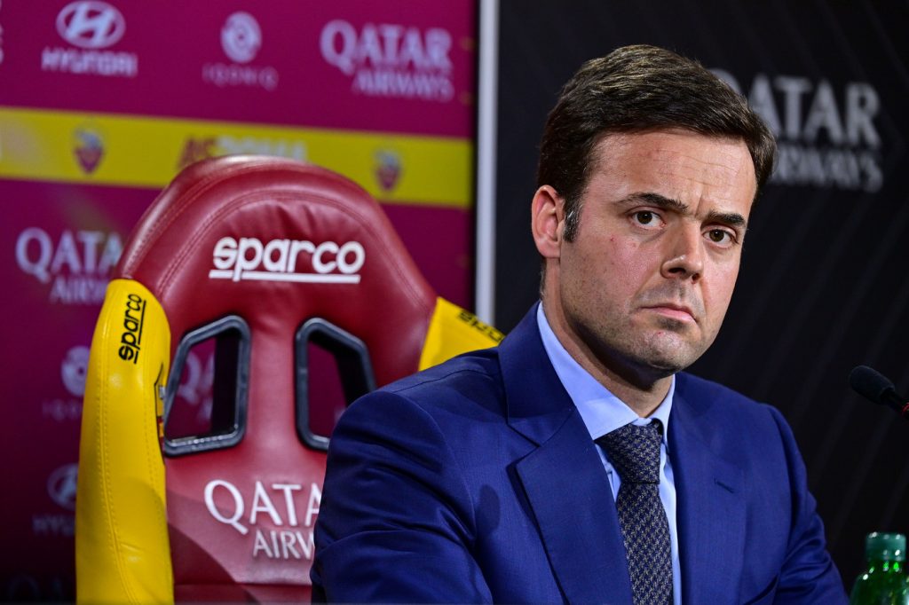 AS Roma, conferenza stampa di Tiago Pinto, general manager dell'area sportiva