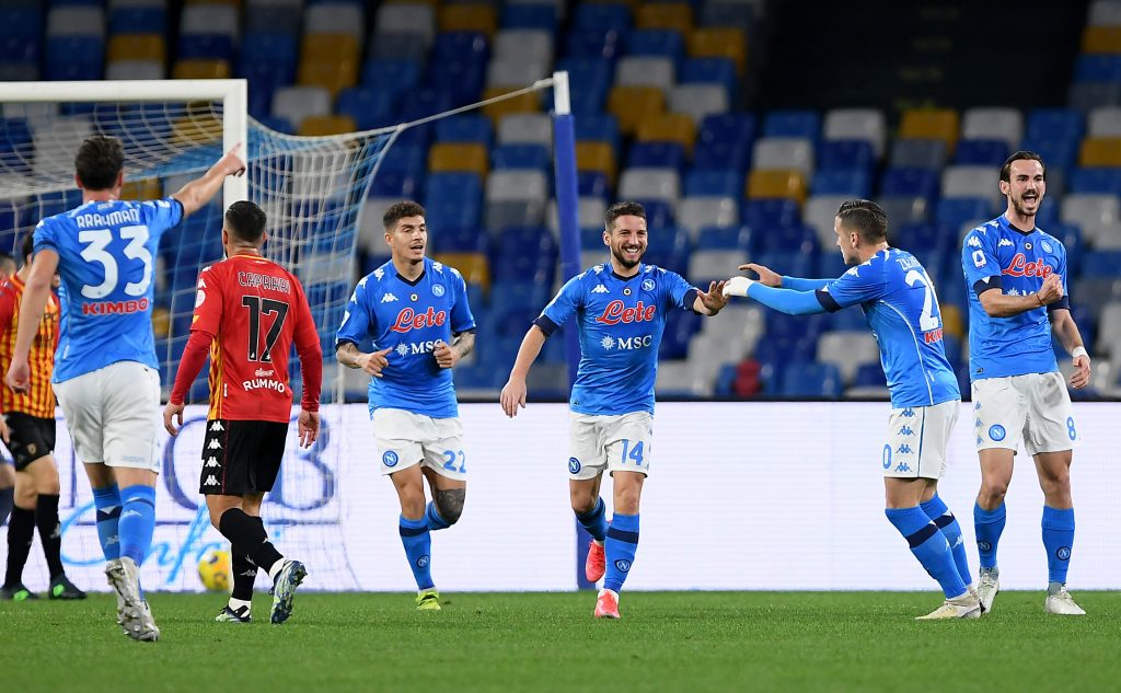 SSC Napoli v Benevento Calcio - Serie A Mertens