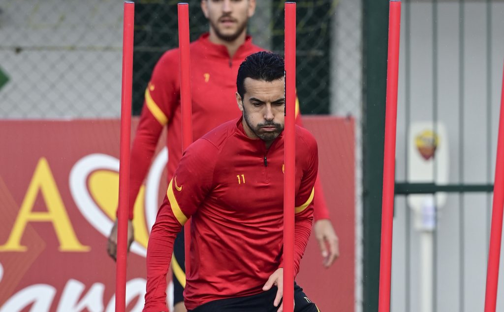 Pedro L'AS Roma in allenamento a TrigoriaL'AS Roma in allenamento a Trigoria