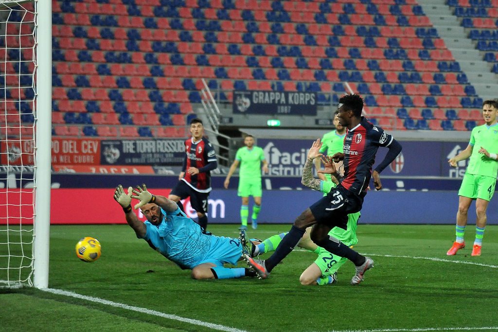 Mbaye gol Bologna FC v SS Lazio - Serie A