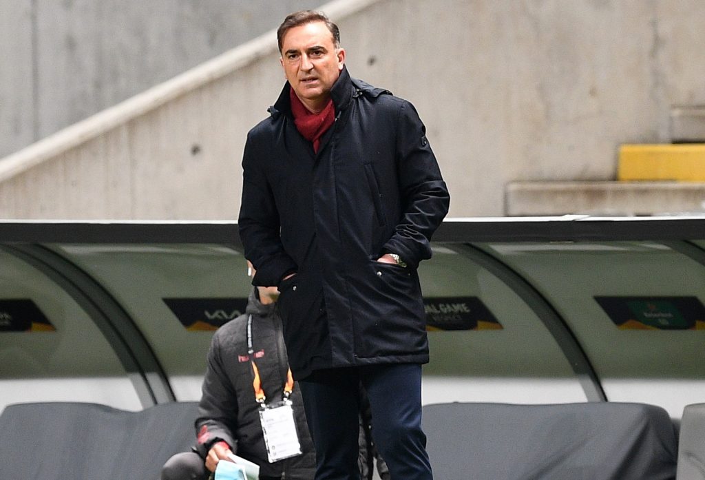 Carvalhal Sporting Braga v AS Roma  - UEFA Europa League Round Of 32 Leg One