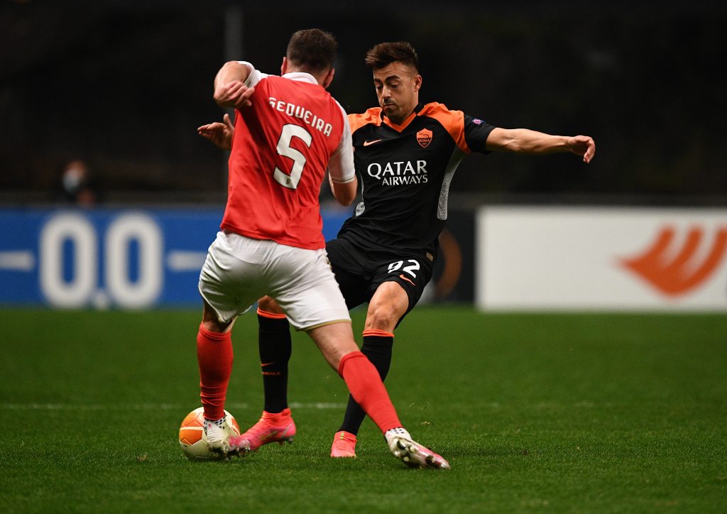 Sequeira El Shaarawy Sporting Braga v AS Roma  - UEFA Europa League Round Of 32 Leg One