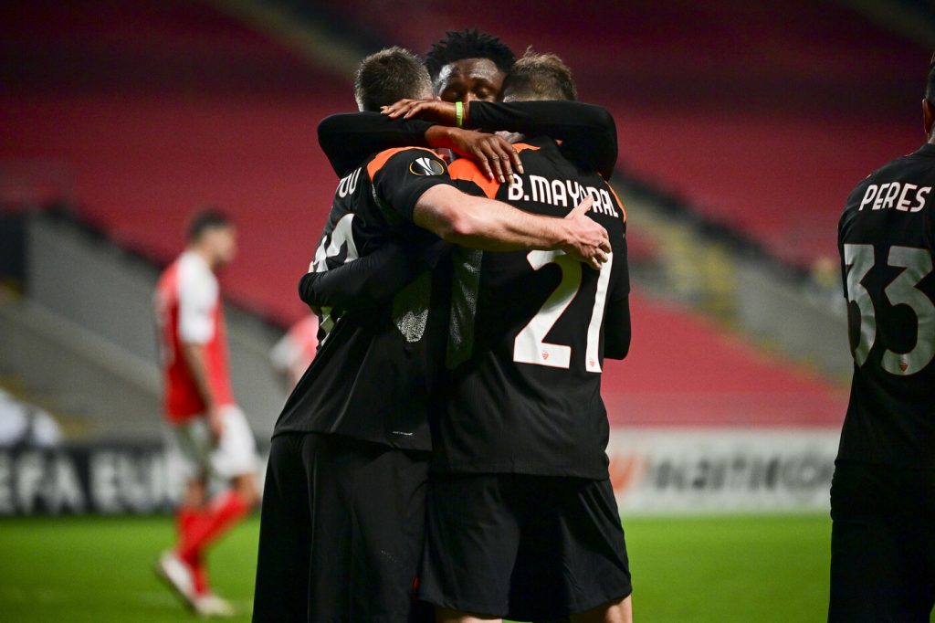Gol mayoral Sporting Braga vs Roma - Europa League, sedicesimi di finale