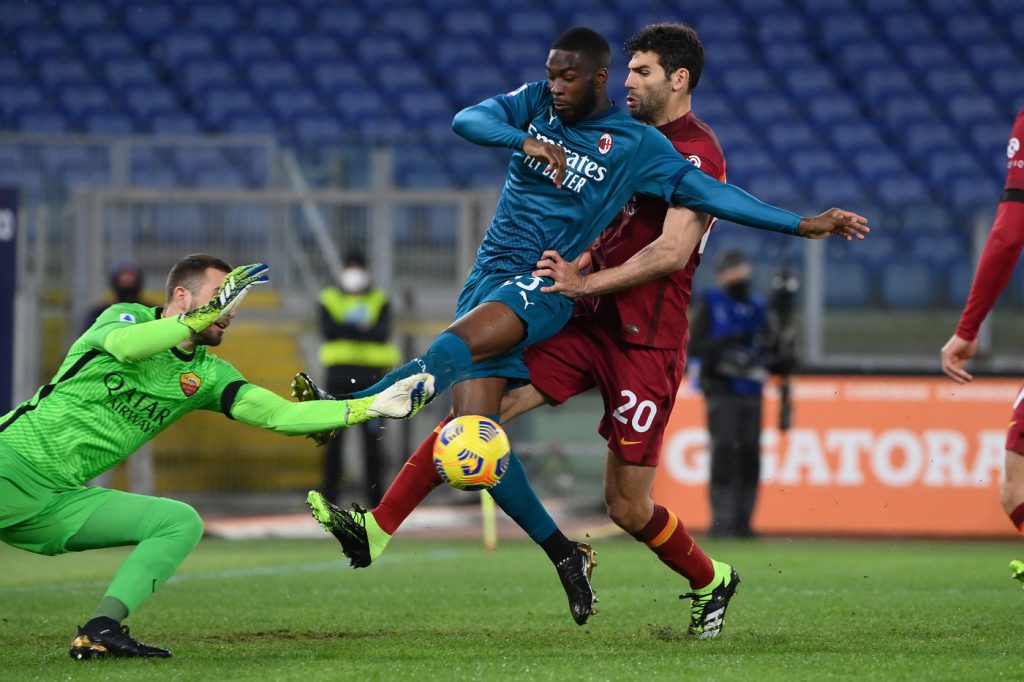 tomori fazio lopez Roma vs Milan - Serie A TIM 2020/2021