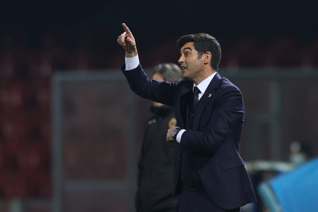 Fonseca Benevento vs Roma - Serie A TIM 2020/2021