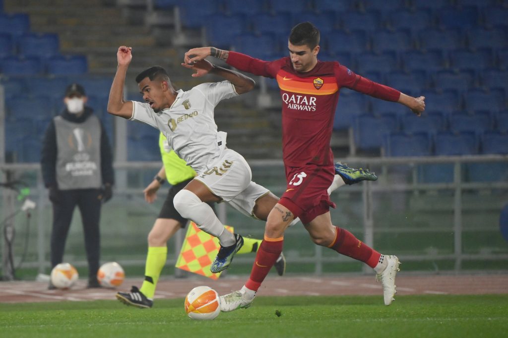 Mancini Galeno Roma vs Braga - Europa League 2020/2021