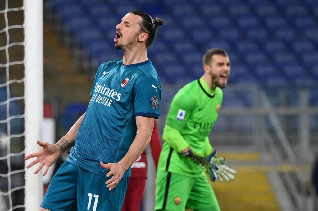 ibrahimovic Roma vs Milan - Serie A TIM 2020/2021