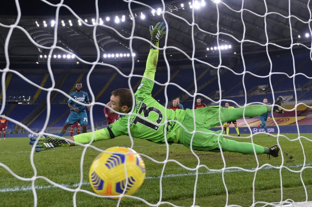 pau lopez kessie Roma vs Milan - Serie A TIM 2020/2021