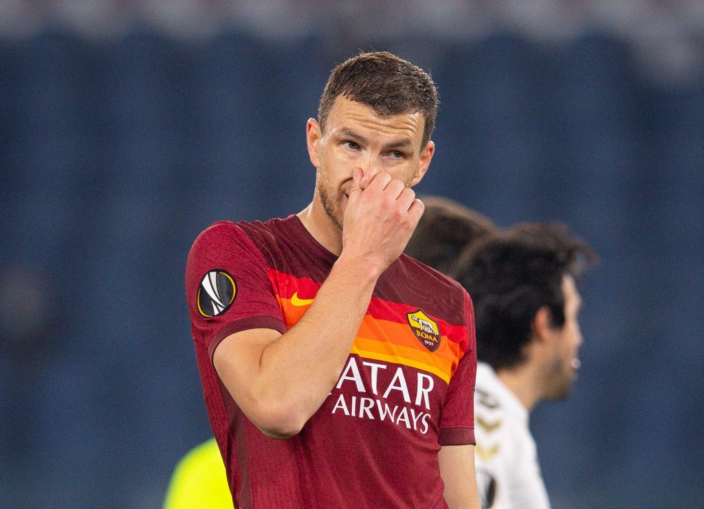 Dzeko Roma vs Braga - Europa League 2020/2021