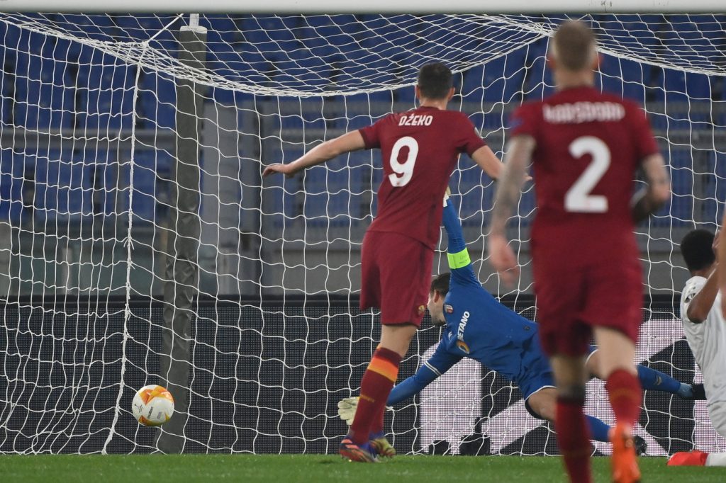 Dzeko Roma vs Braga - Europa League 2020/2021