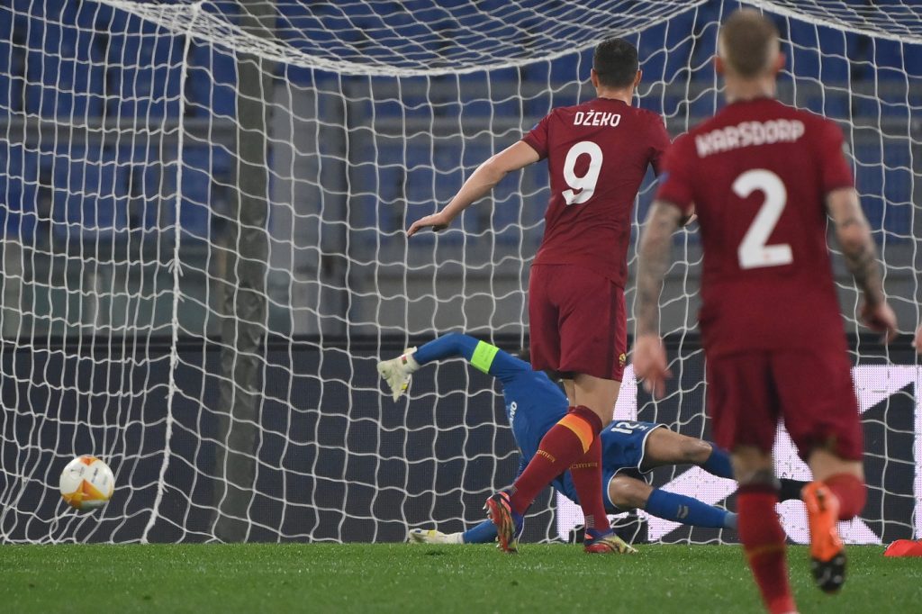 Dzeko Roma vs Braga - Europa League 2020/2021