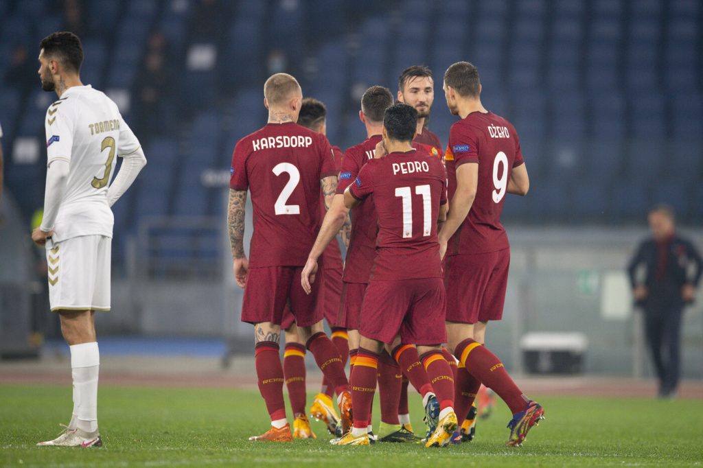 Dzeko Pedro Krasdorp Roma vs Braga - Europa League 2020/2021