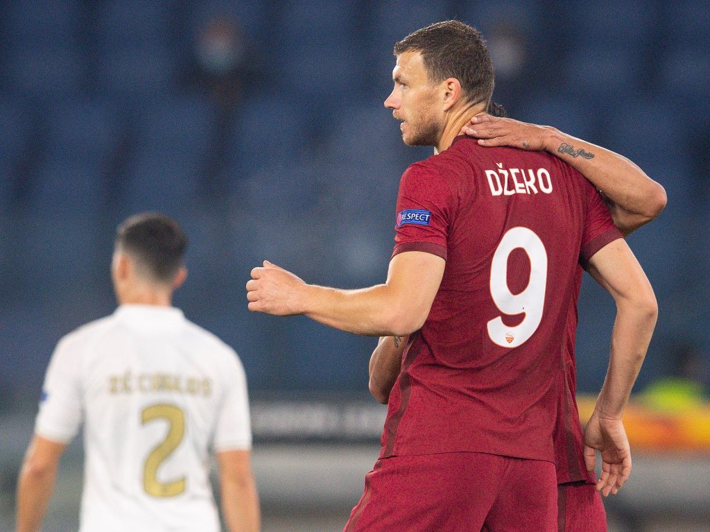 Dzeko Roma vs Braga - Europa League 2020/2021