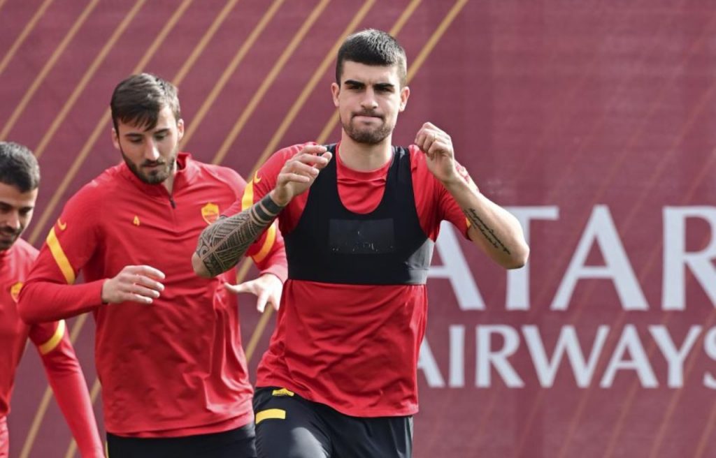 roma-allenamento-trigoria-mancini-cristante
