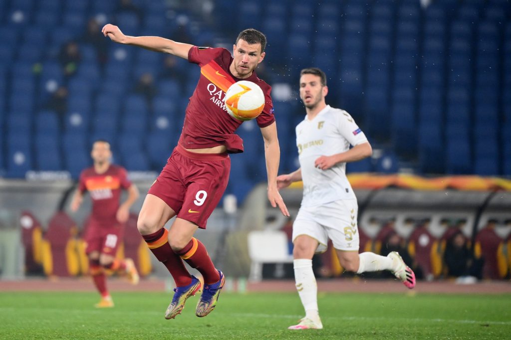 dzeko Roma vs Braga - Europa League 2020/2021