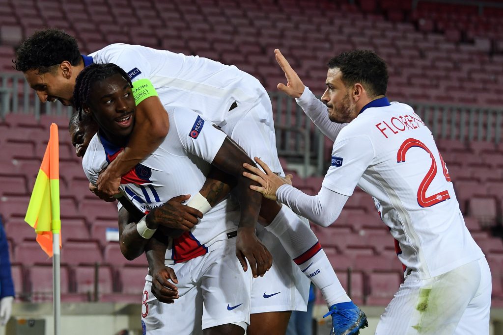 FC Barcelona v Paris Saint-Germain  - UEFA Champions League Round Of 16 Leg One Florenzi Kean