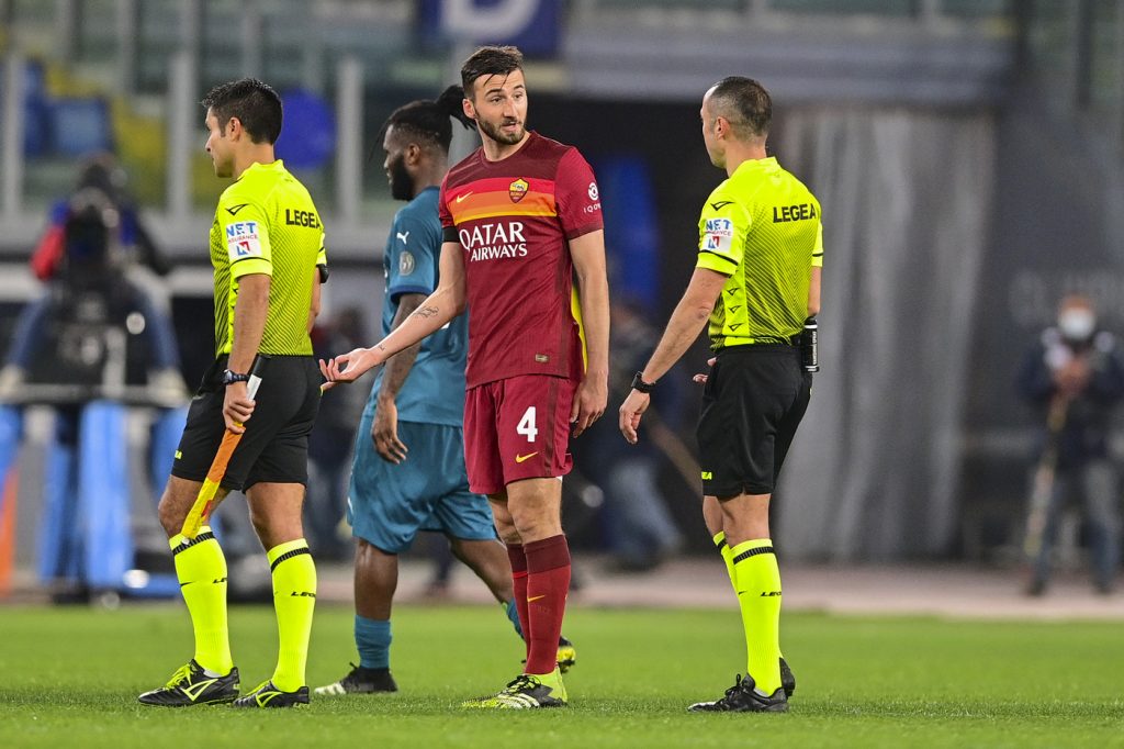 cristante guida Roma vs Milan - Serie A TIM 2020/2021