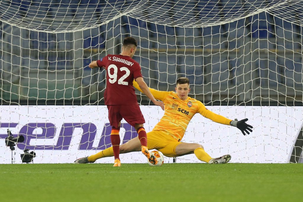 AS Roma v Shakhtar Donetsk - UEFA Europa League Round Of 16 Leg One El Shaarawy Trubin