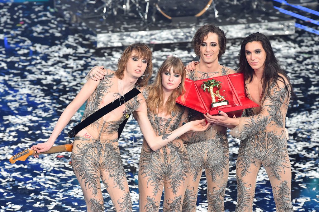 Sanremo Music Festival 2021 - Day 5 Maneskin Damiano David