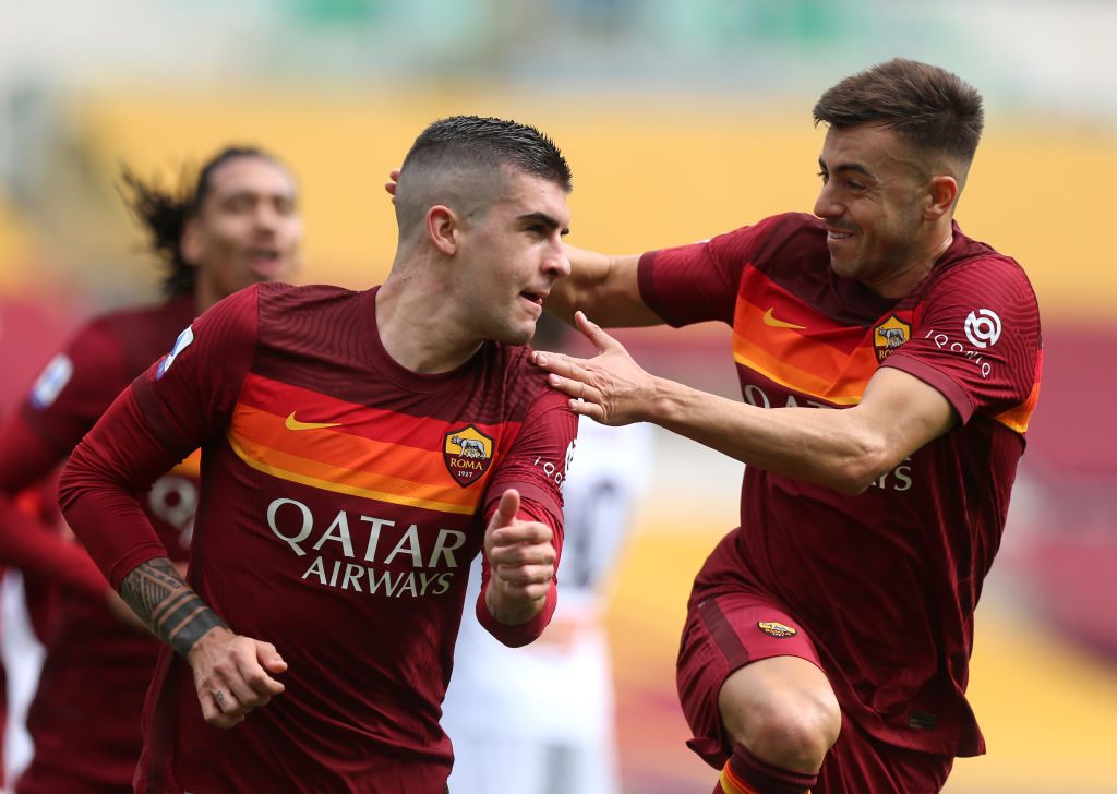 Mancini El Shaarawy AS Roma  v Genoa CFC - Serie A