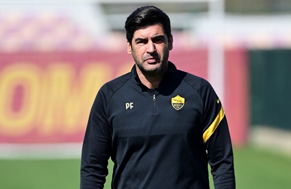 Fonseca AS Roma, sessione di allenamento a Trigoria