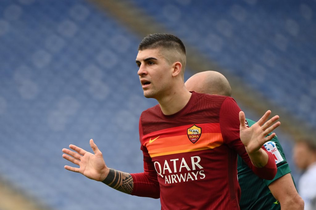 mancini Roma vs Genoa - Serie A Tim 2020 2021