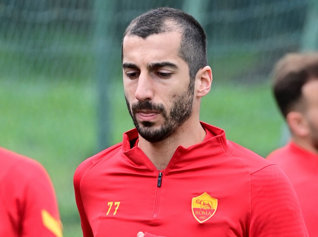 Mkhitaryan AS Roma, sessione di allenamento a Trigoria
