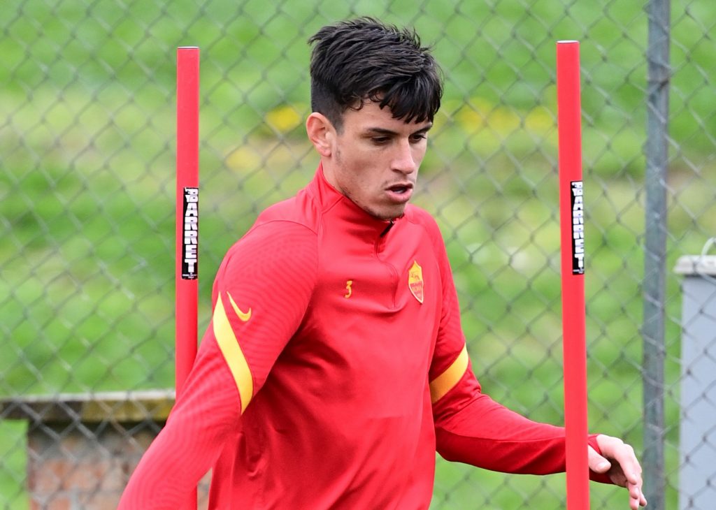 Ibanez AS Roma, sessione di allenamento a Trigoria