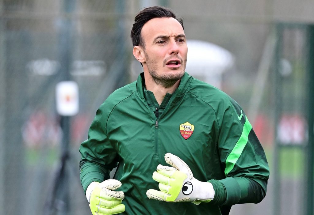 Farelli AS Roma, sessione di allenamento a Trigoria